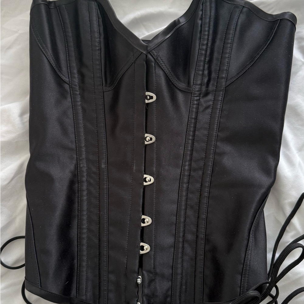 Agent Provocateur Black and Pink Corset